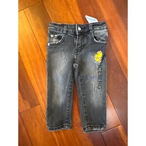Iceburg x Peanuts Kid's Jeans Size 12 months with adjustable waistband